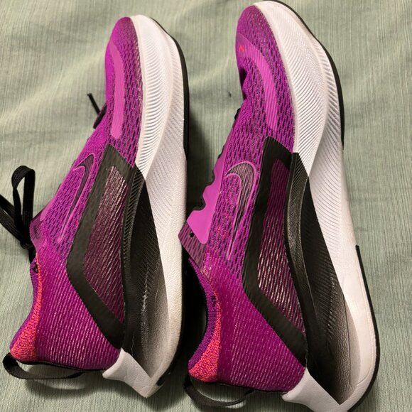 NIKE Zoom Fly 4 Hyper Violet Running Shoes - Women's Size 7 - LIKE NEW w/o Box! - Picture 9 of 13